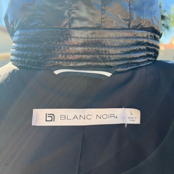 Blanc Noir Shiny Black Puffer Jacket - Picture 10 of 11